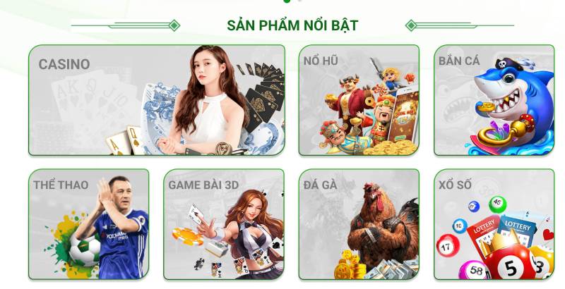 Kho trò chơi đa dạng, sản phẩm giải trí dẫn đầu
